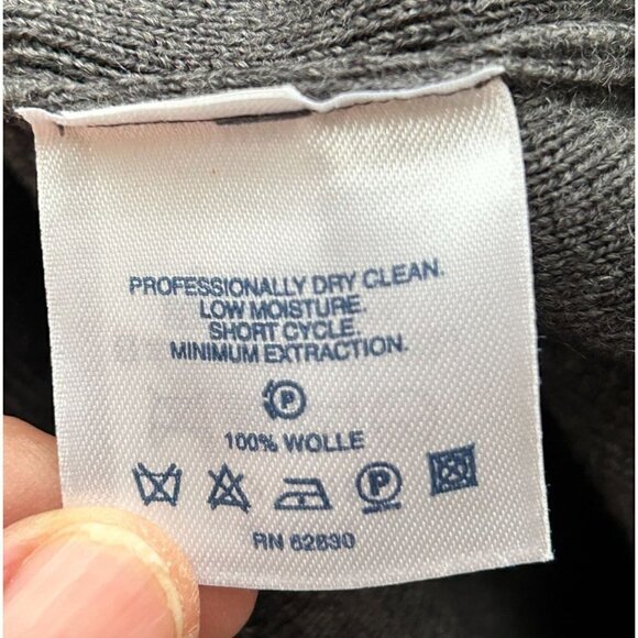 VTG 90's Lands End Sweater Vest Men's Size L Gray Pullover - Golf Style #P1490 - Picture 10 of 10